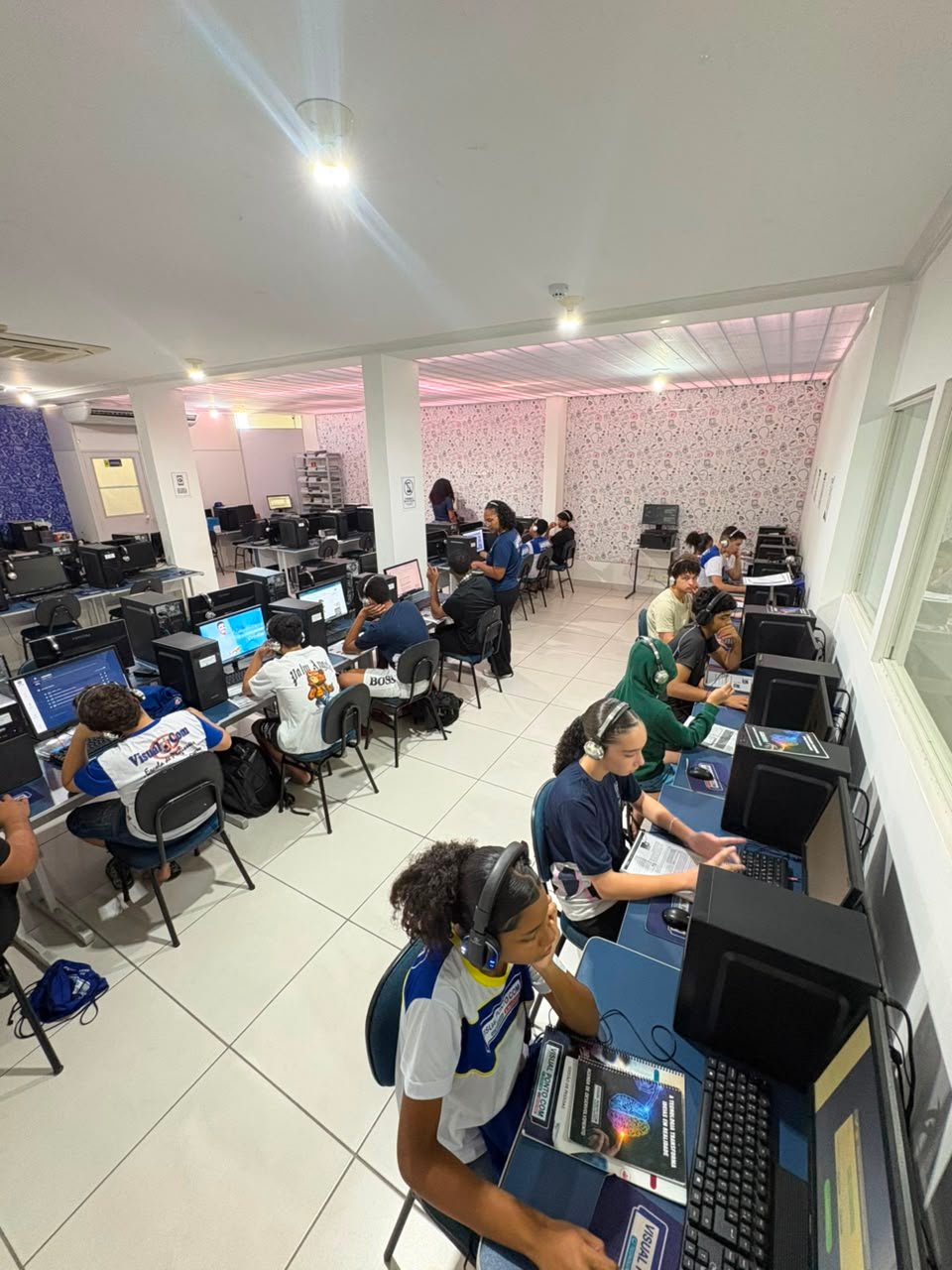 Turma em aula prática