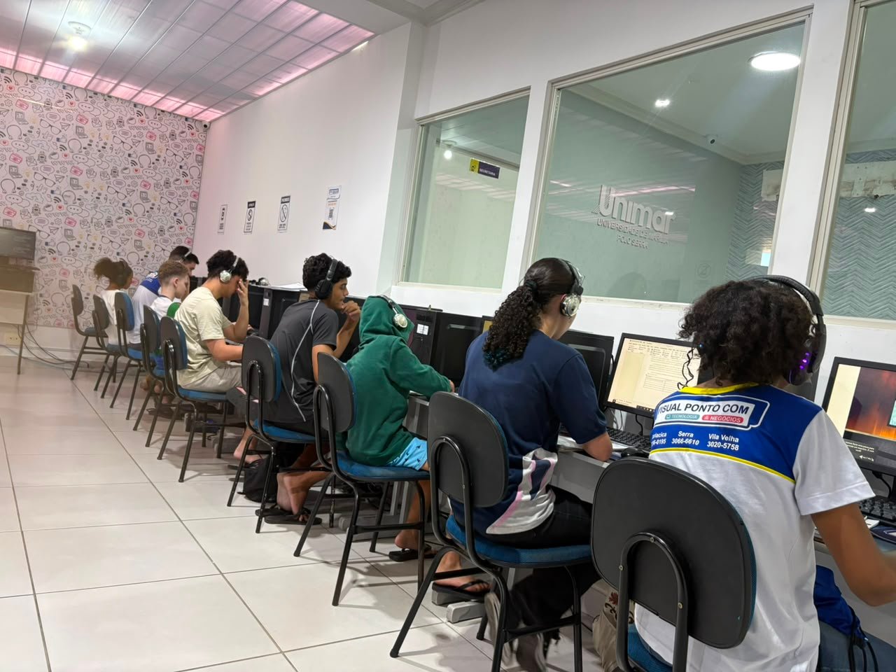Sala de aula da Visual Ponto Com